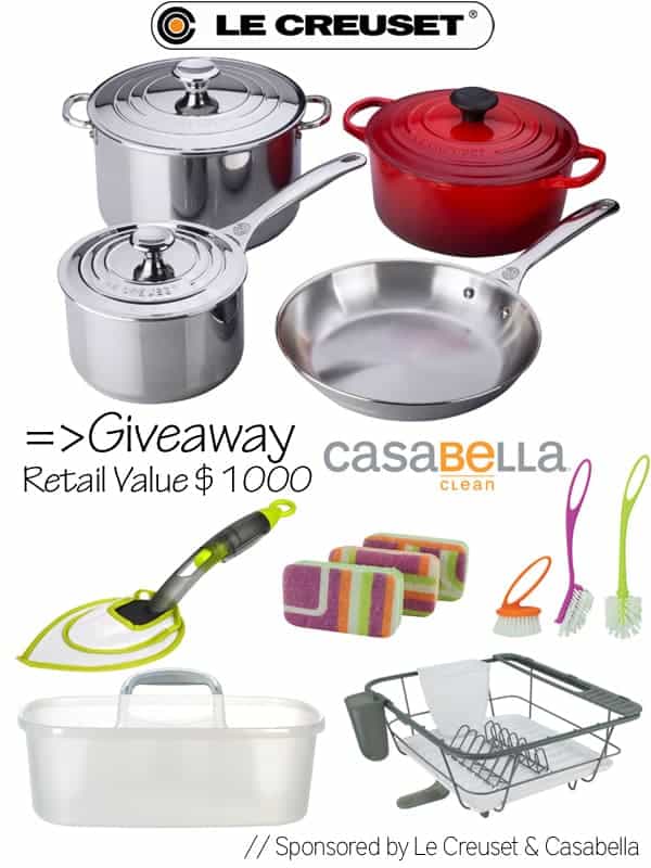 Post image for Le Creuset & Casabella Giveaway: {$1,000 Value}