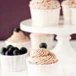 Lemon Cupcakes with Lemon-Blueberry Buttercream