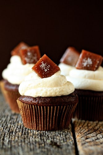 salted caramel cupcakes