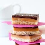 Chocolate Caramel Shortbread Bars