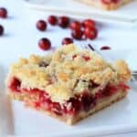 Cranberry Crumb Bars...