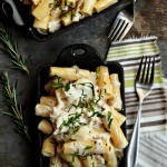 Mac and Cheese with Roasted Chicken, Goat Cheese, and Rosemary