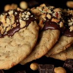 Chocolate Dipped Peanut Butter Cookies