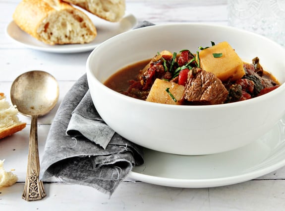 Post image for Roasted Poblano Beef Stew