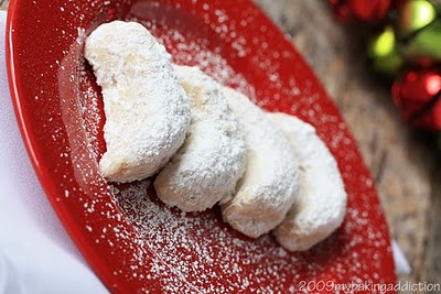 Crescent Almond Sugar Cookies