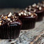 Stout Cupcakes with Chocolate Covered Pretzels