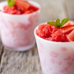 Strawberry Lemon Granita