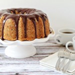 Banana Bundt Cake with Chocolate Ganache