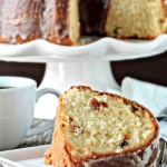 Eggnog Pound Cake with Crystal Rum Glaze