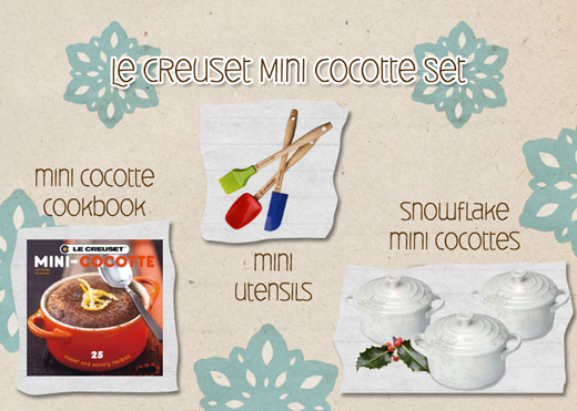Post image for Giveaway: Le Creuset Mini Cocotte and Utensil Set