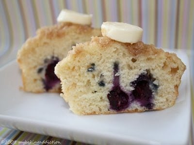 blueberry crumb square muffins…