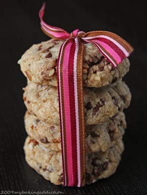 coconut, pecan & chocolate chip cookies