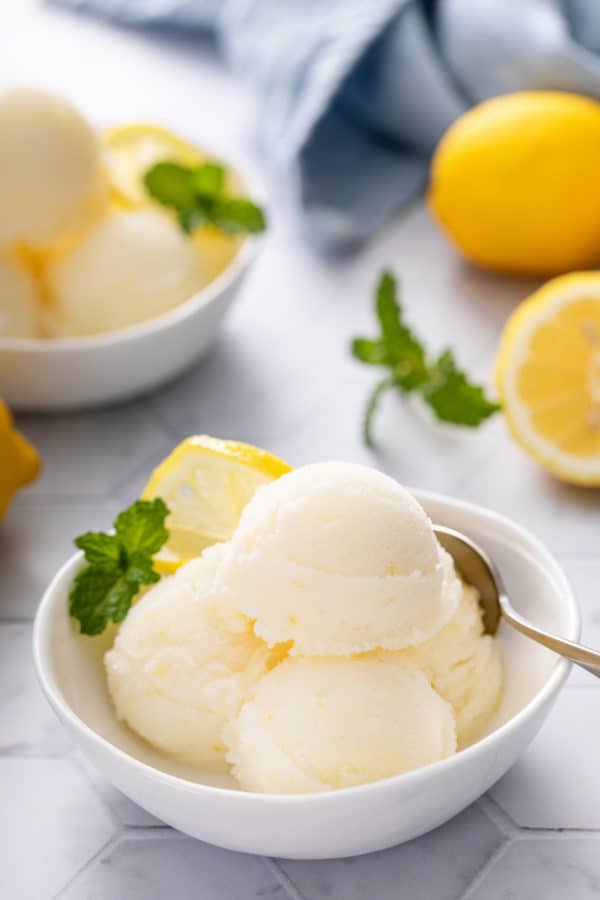 Lemon Sorbet Recipe | My Baking Addiction