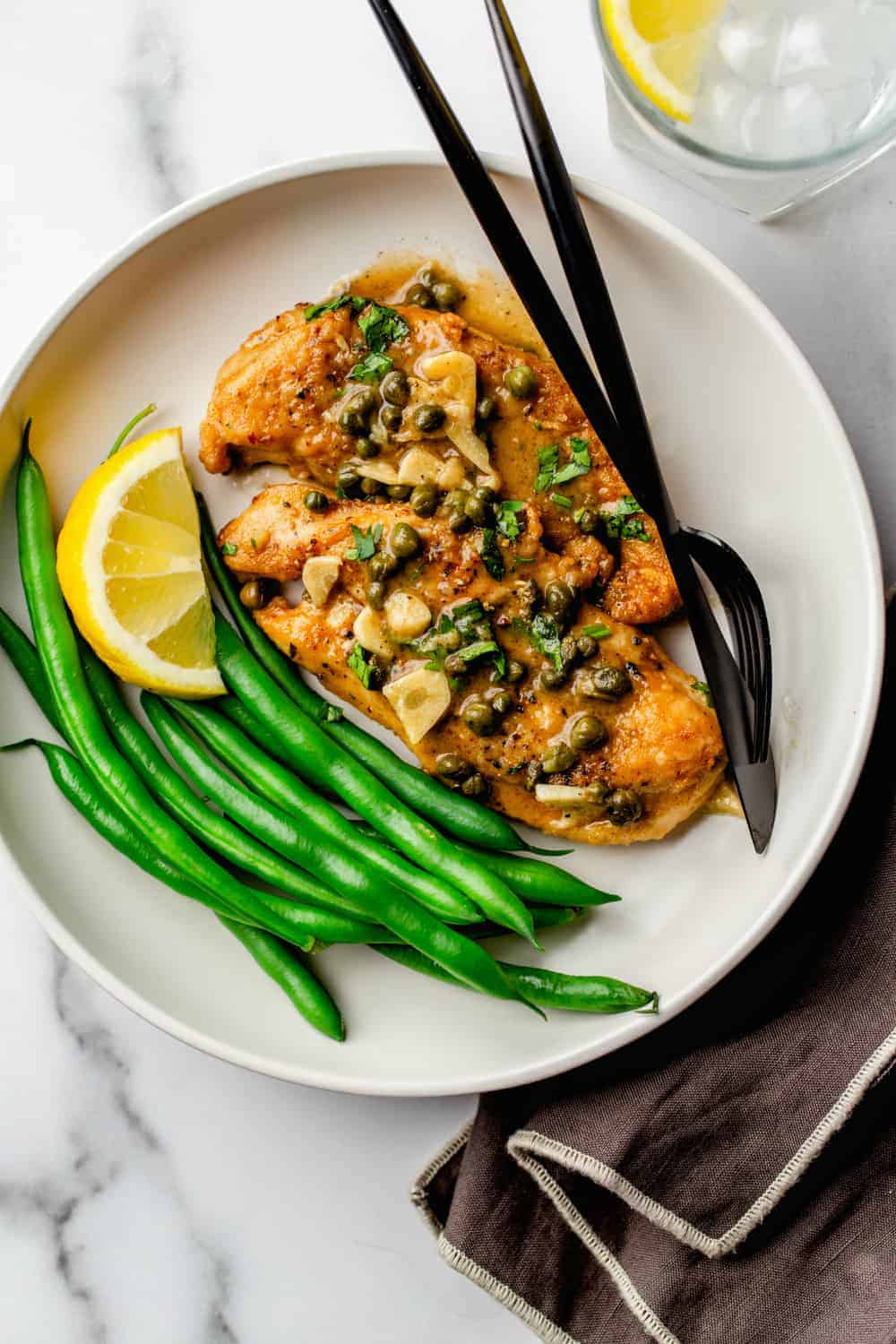 Chicken Piccata is a bright, lemony dish, delicious for any night of the week!