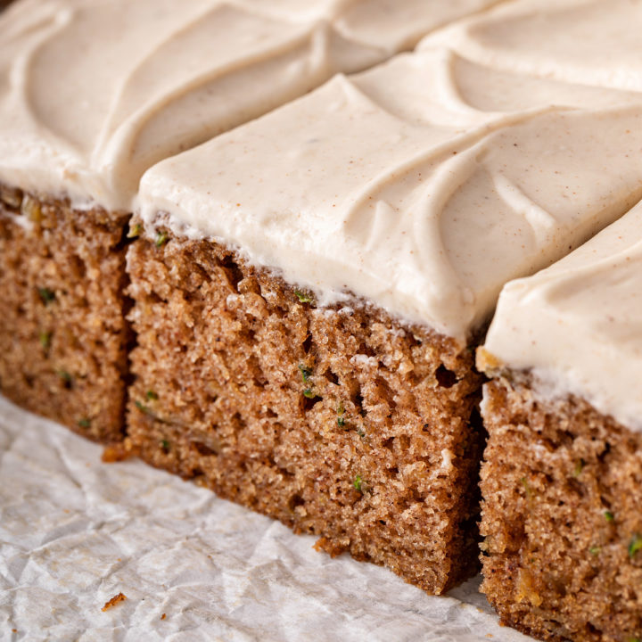 Zucchini Cake with Maple Cream Cheese Frosting