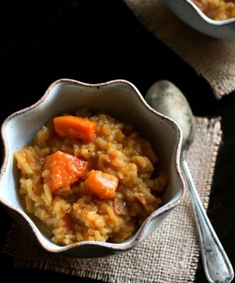 Butternut Squash Risotto with Saffron