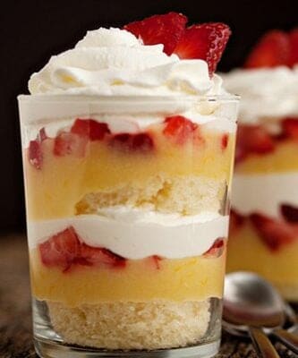 Simple Lemon-Strawberry Parfaits