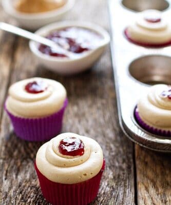 Peanut Butter and Jelly Cupcakes