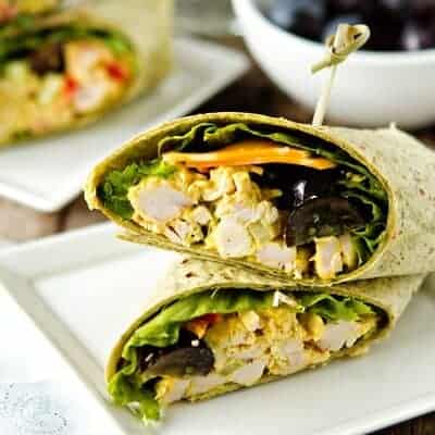 Curried Chicken Salad Wraps