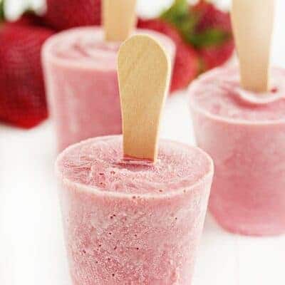 Strawberry-Ricotta Popsicles
