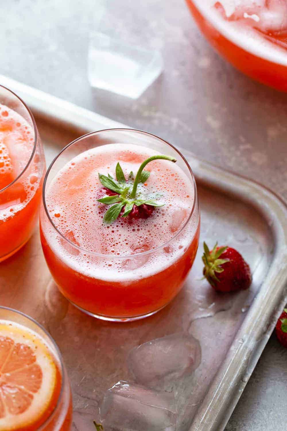 Loaded Strawberry Lemonade Vodka Cocktail