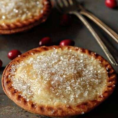 Pear and Cranberry Individual Pies