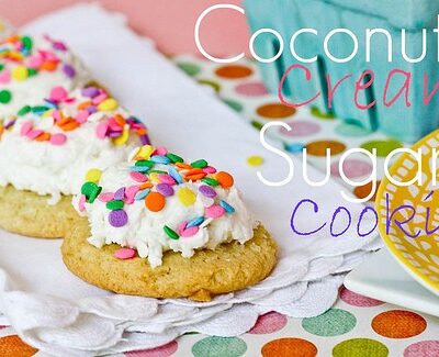 Coconut Cream Sugar Cookies
