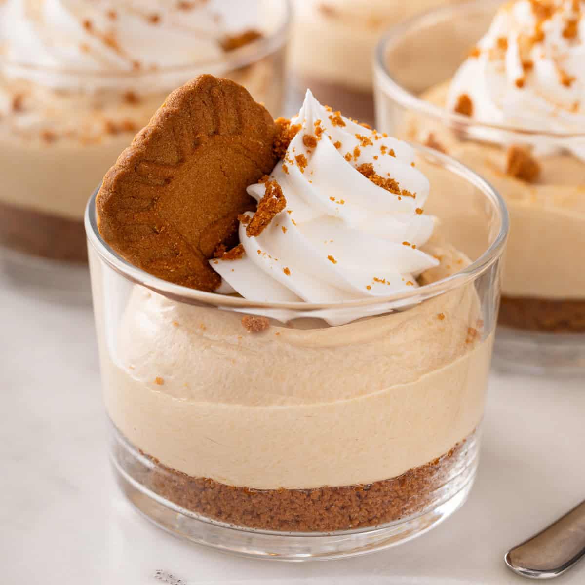 No-Bake Biscoff Cheesecakes