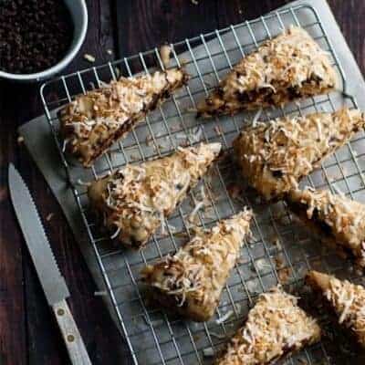 Chocolate Coconut Scones