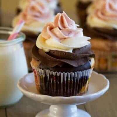 Neapolitan Cupcakes