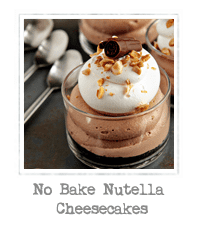 No Bake Nutella Cheesecakes