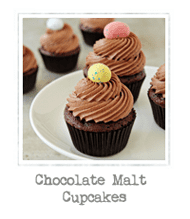 Chocolate Malt Cupcakes