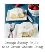 orange sticky rolls