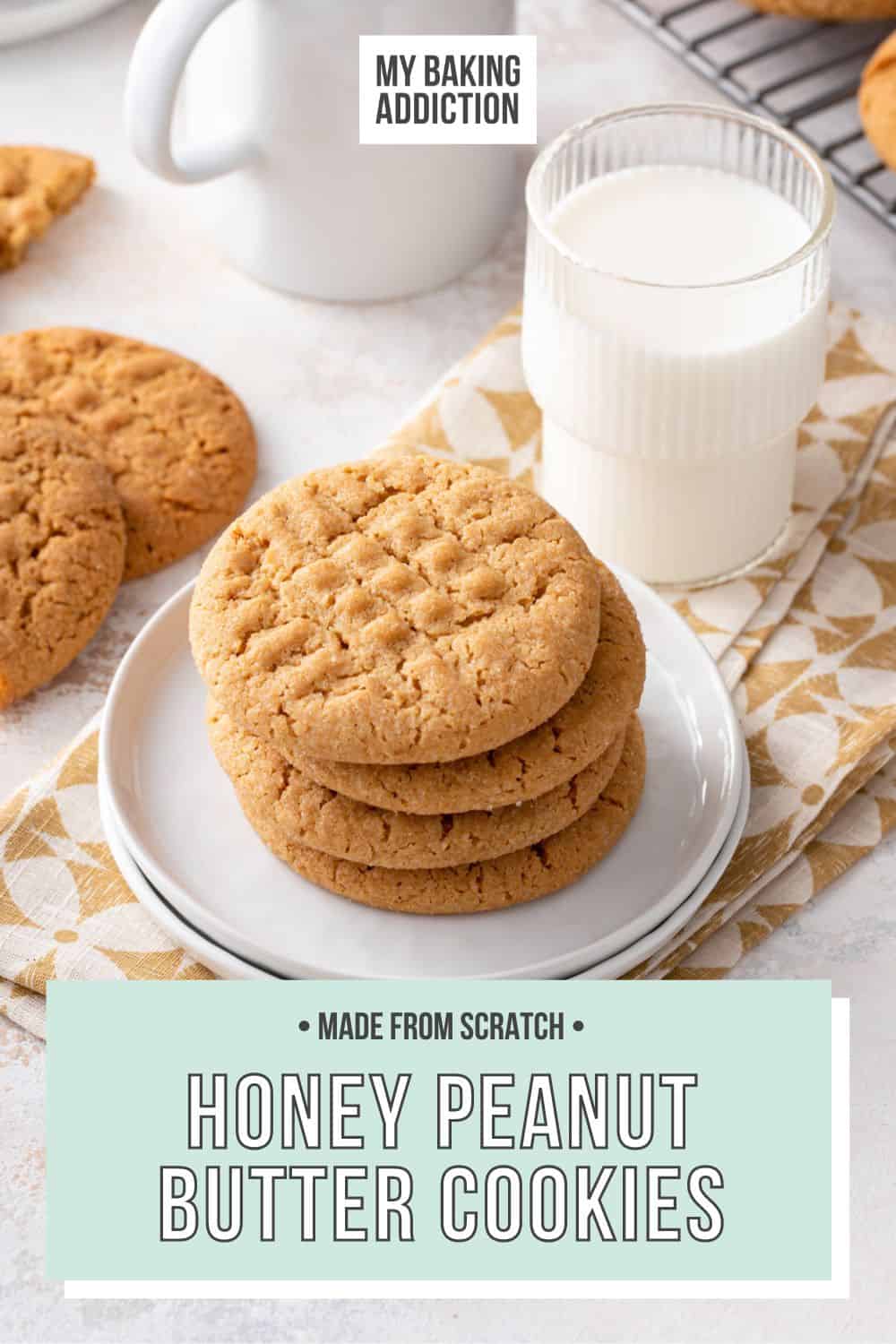 Honey Peanut Butter Cookies My Baking Addiction