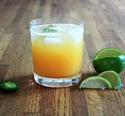 Fresh Peach Jalape&ntilde;o Margarita