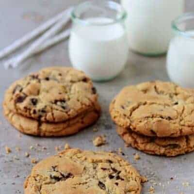Pistachio Cookies with Dark Chocolate Covered Pomegranate