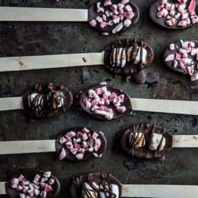 Chocolate Dipped Spoons