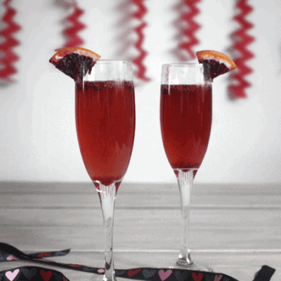 Valentine's Champagne Cocktail