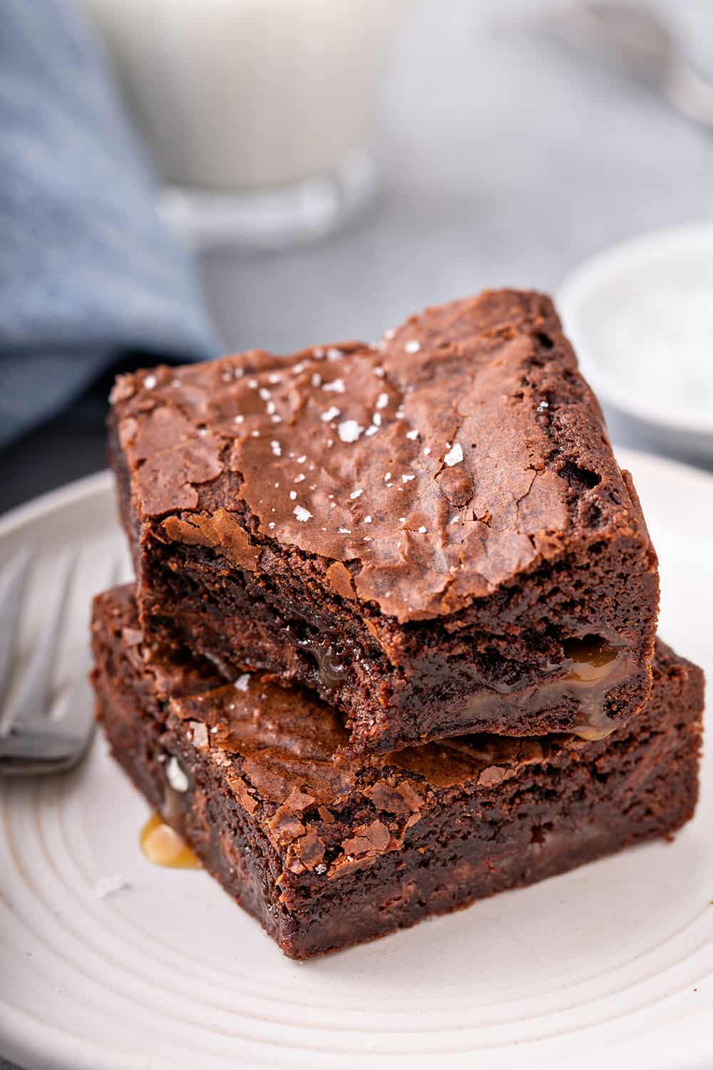 The Easiest Salted Caramel Brownies