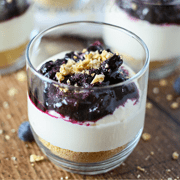 No Bake Blueberry Cheesecake