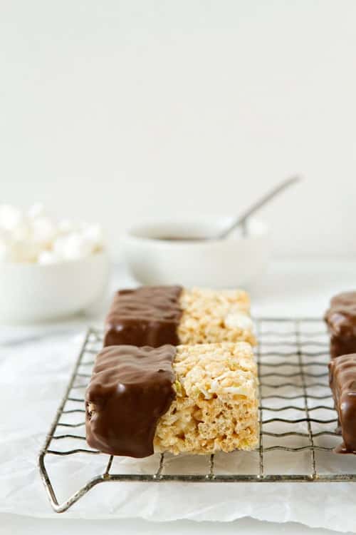 Key Lime Pie Marshmallow Cereal Treats Picture from My Baking Addiction