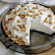 salted caramel peanut butter cream pie