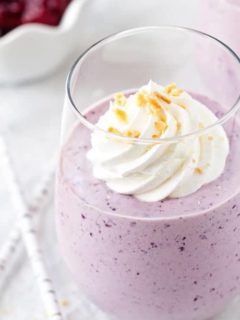 Berries and Cream Milkshakes | My Baking Addiction