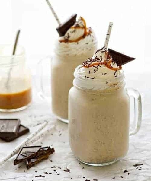 Salted Caramel Milkshake | mybakingaddiction.com