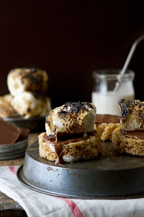 Pumpkin Marshmallow Treats | My Baking Addiction