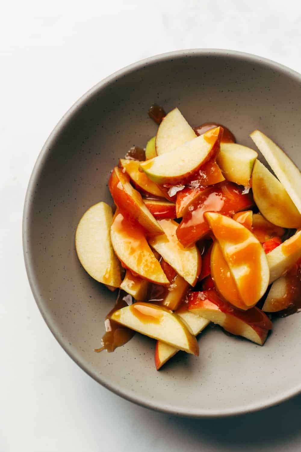 Serve salted caramel sauce with everything from sliced apples to cheesecake