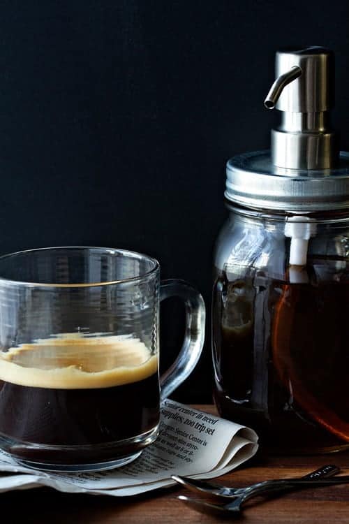 homemade vanilla coffee syrup