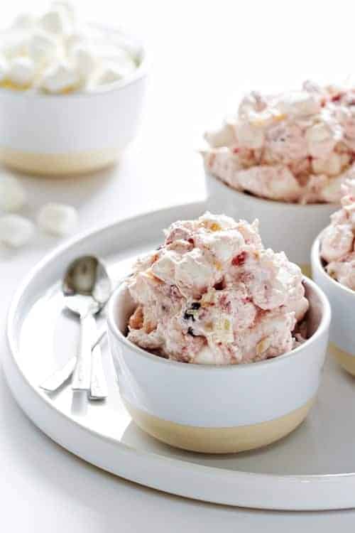 Cranberry Fluff Recipe from MyBakingAddiction.com