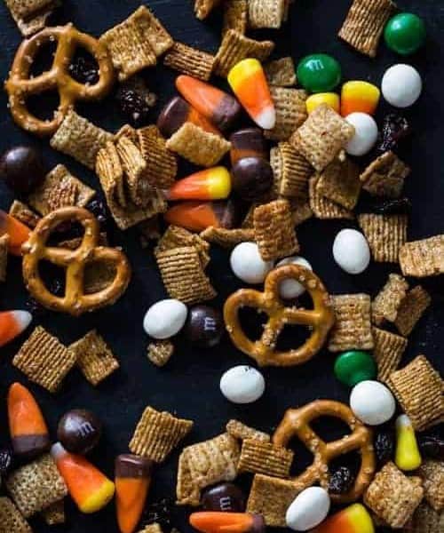 pumpkin spice chex party mix from my baking addiction