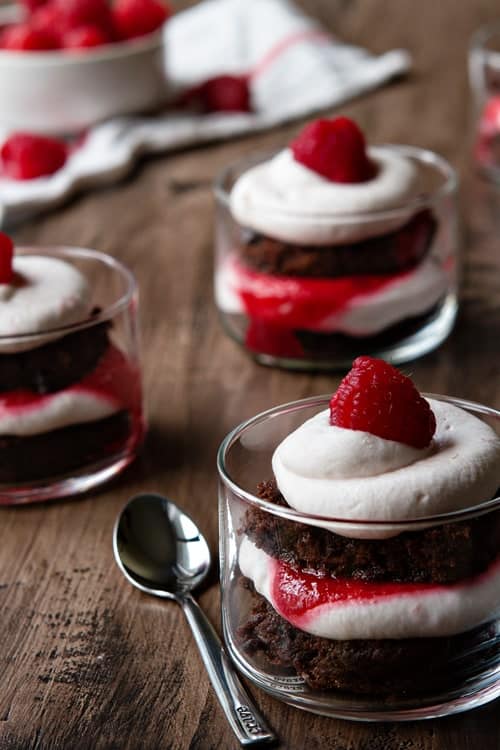 Brownie Trifles on My Baking Addiction